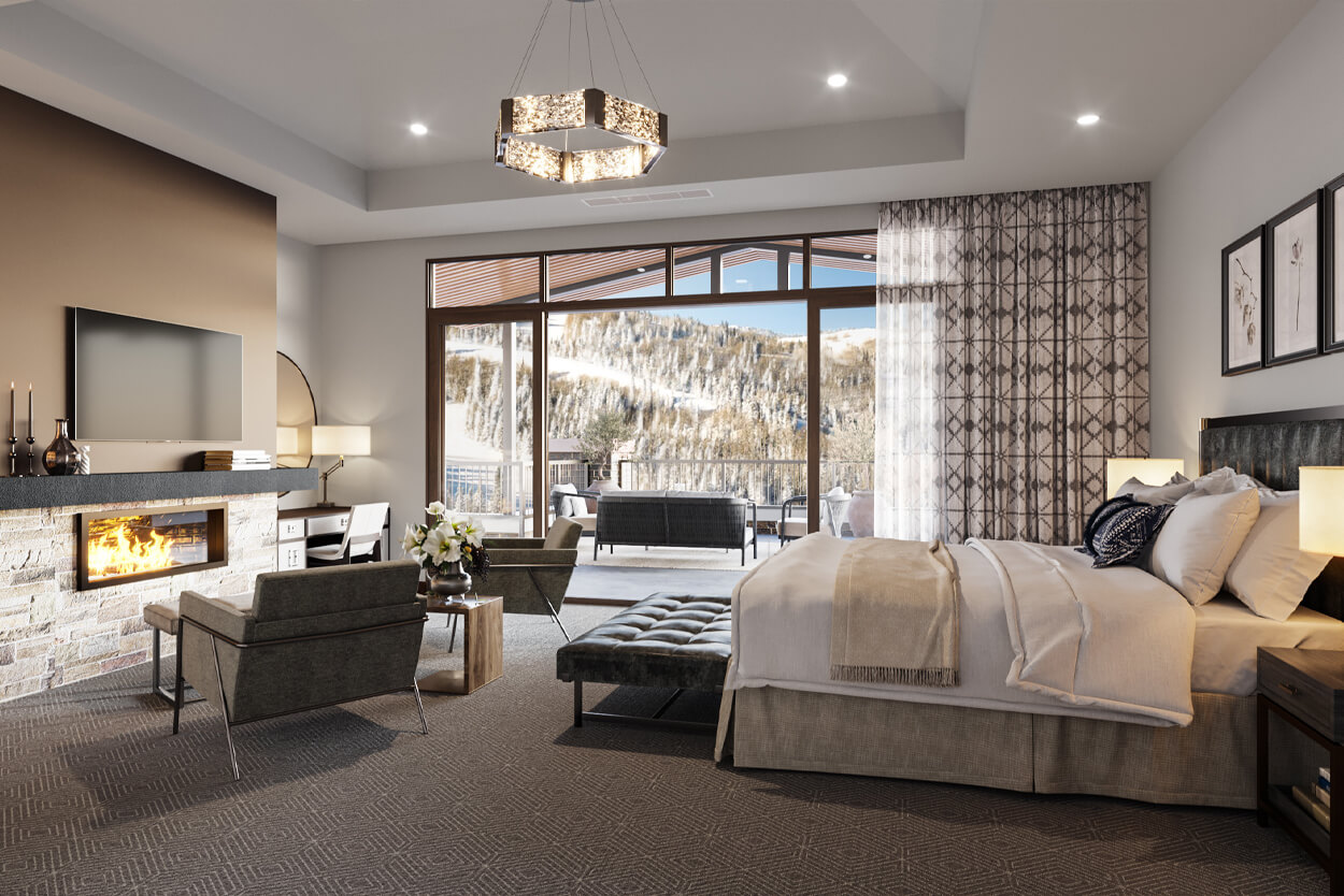 St. Regis Deer Valley Phase III - Residences Penthouse Primary Bedroom